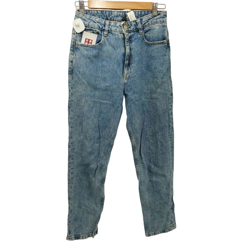 ザラ ZARA ジップフライ ストレートデニムパンツ レディース EUR:38